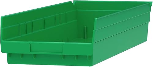 Miniatura 6 de Akro-Mils 30184 - Caja de plástico para estantes anidados, (24 x 8 x 4 pulgadas), verde, (paquete de 6)