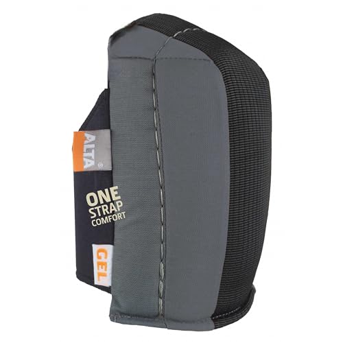 Image of ALTA 56210.50 AltaGUARD Gel Insert Knee Protector Pad, Gray /Orange Cordura Nylon Fabric, Neoprene Grip, Capless