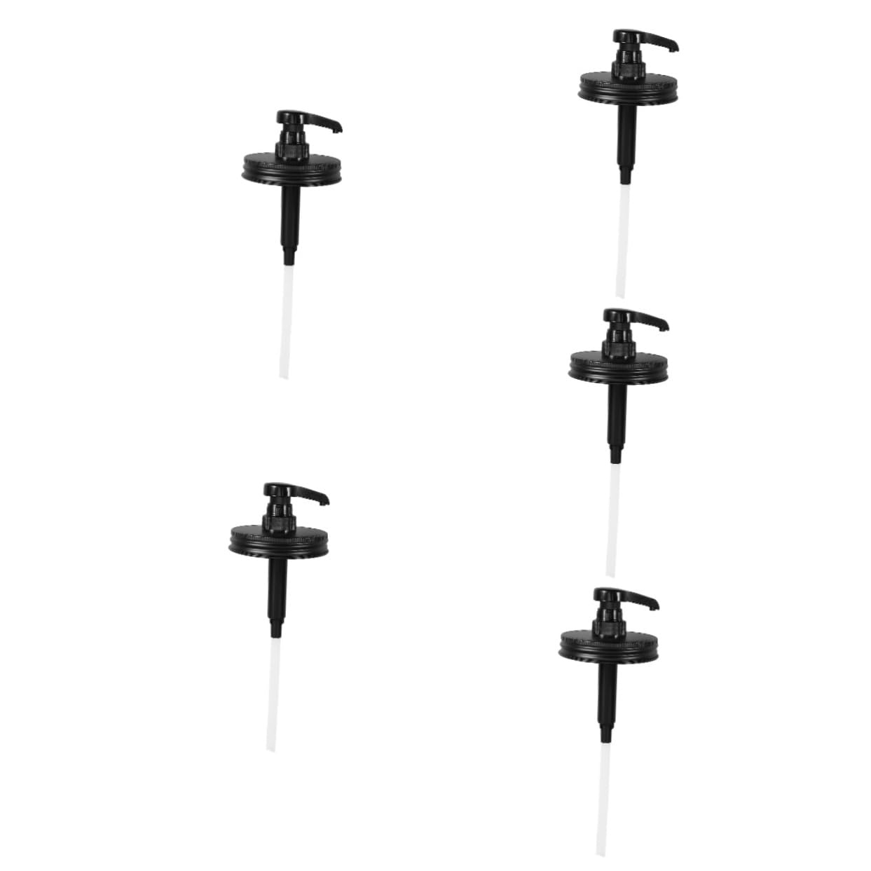 CIYODO 5pcs Syrup Sauce Dispenser Pump Jar Pump Kitchen Syrup Dispenser Material