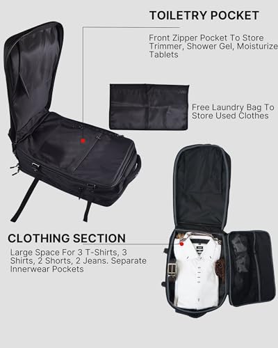 Image of Zingaro Large 40L Waterproof Anti-Theft Work Office Travel Premium Stylish Laptop 15 /16 /17 inch Backpacks Bags For Men Women