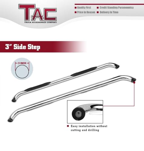 Estribos laterales de acero inoxidable para RAM 1500/2500/3500 3 pulg miniatura 6