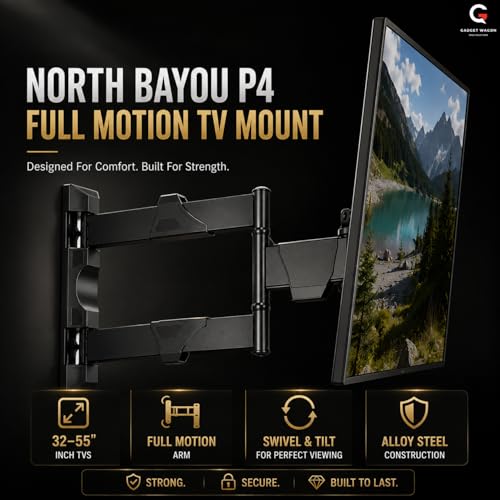 Gadget-Wagon North Bayou Model-S4 6 Way Swivel Tilt Wall Mount 32-55 - Image 4