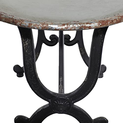 Deco 79 Metal Console Table With Distressed Accents, 45" X 18" X 29", Gray #TOP5