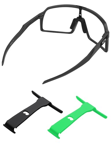 Image of Metallic Replacement Wicket for Oakley Sutro OO9406 /Sutro Asian Fit OO9406A /Sutro S OO9462 Sunglasses - Black+Light Green