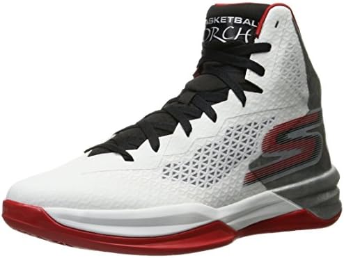 Skechers Performance Men's Go Basketball Torch Basketball Shoe,White/Black/Red,8.5  M US: Buy Online at Best Price in UAE - Amazon.ae