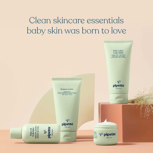 Pipette Baby Oil - Nurture, Moisturize Baby Skin, Vitamin E, Sensitive, Dry Skin, Fragrance Free With Renewable Plant-Derived Squalane, 4.5 Fl Oz #TOP6