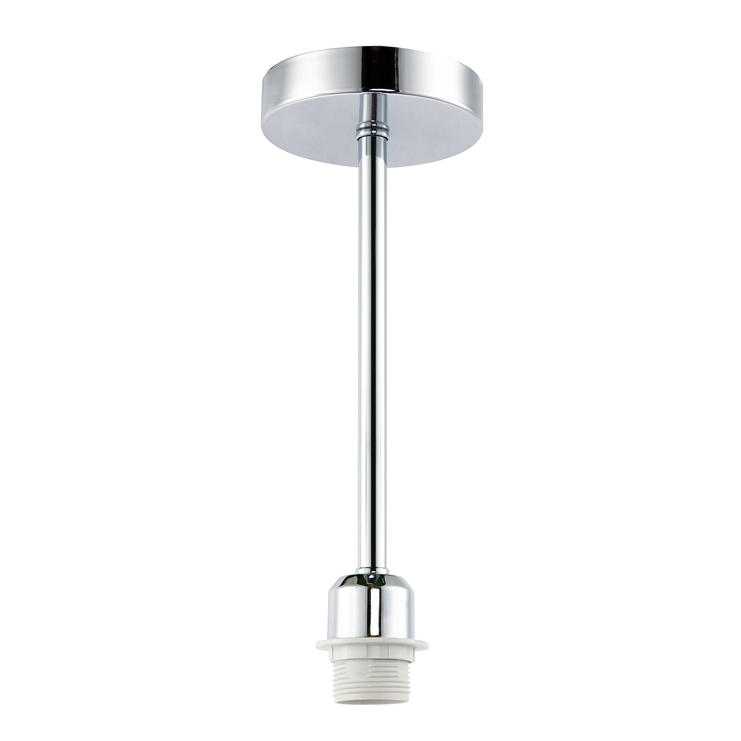 Classic Polished Chrome Ceiling Light Fixture to Showcase Lamp Shades by Happ...