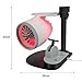 Wharick Jet Engine Turbofan Model Kit, Aircraft Fan with Spray, Adjustable Speeds, Turbo Fan, 3D DIY Printed Electric Structures, Airplane Engine Cooling Desk Fan (White), Small
