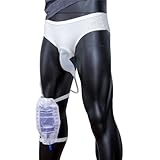 vojefeb Men’s Reusable Incontinence Underwear with Urine Bag – Washable Protective Briefs for Men’s Incontinence L