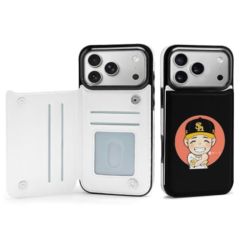 iPhone 17 Pro Max 用 ケース 手帳型 福?ソフトバンクホークス アイフォン17用 対応 スマホケース Case 財布型 カード収納 携帯ケース おしゃれ