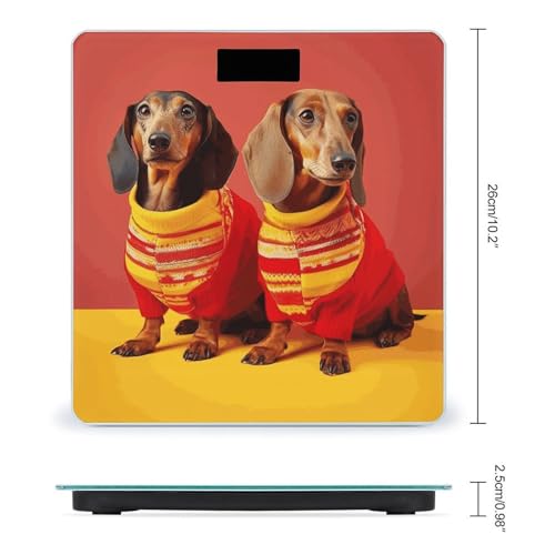 Báscula digital para baño con pantalla LCD y medidor corporal miniatura 2