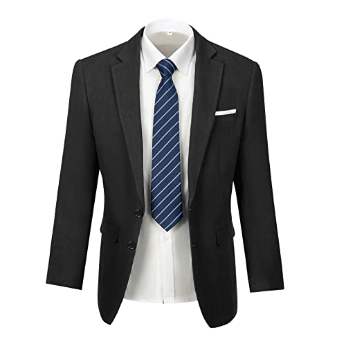 Furuyal Men's Linen Blazer Suits Jacket Lightweight Casual Slim Fit Summer Suit Sport Coat