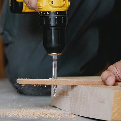 OVBOVA 6-teiliges Gewindeschneider Set mit Gewindebohrer und Kombi-Bohrer, M3-M10 Maschinengewindebohrer für Metall, Holz & Kunststoff, HSS Rostschutz, DIY & Professionelle Werkstatt