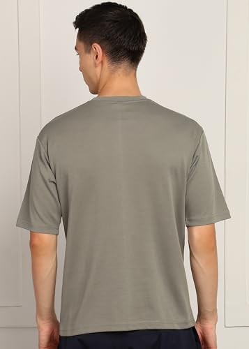 Image of Alan Jones Clothing Men's Oversized Solid T-Shirt | Premium Heavy Fabric | Crew Neck Casual Wear
