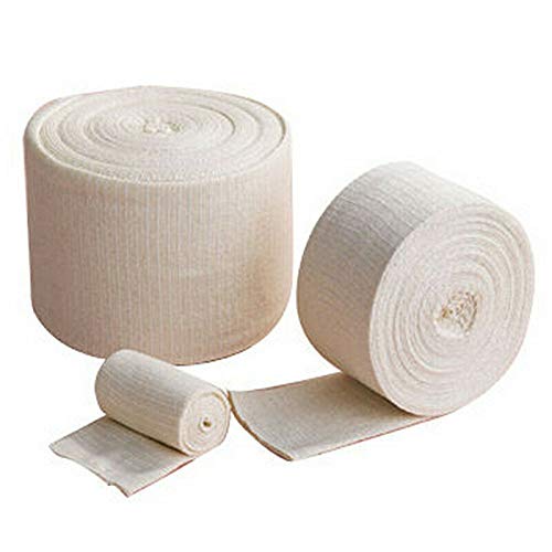 Tubo di supporto per fascia elastica 10 m x 12 cm garza sterile tubolare, fasciatura coesiva traspirante per bambini e giovani adulti, fascia per braccio, ginocchio, gamba, fasciatura