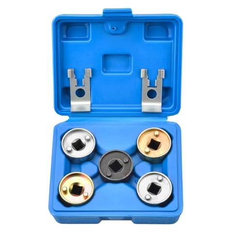 LainKeen 7 Piece Engines Camshaft Adjusting Socket Set, Camshaft Central Valve Socket Set Compatible with VW Audi EA888 1.8-2.0 TFSi Chain Driven Cover