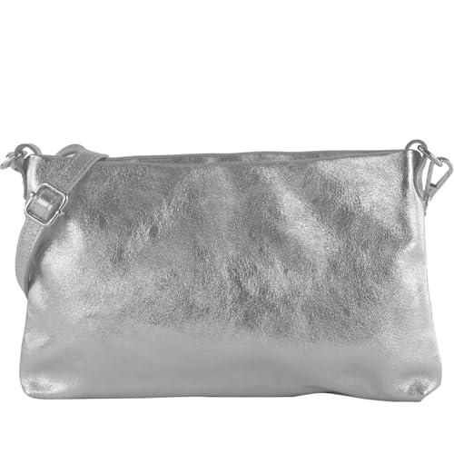 Sac à bandoulière en cuir modamoda T258 fait main en Italie style élégant