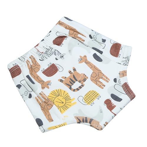 Image of Baby Padded Underwear - Soft Cotton Potty Training Pants for Toddlers, Washable & Reusable, Leak-Proof Training Underwear for Boys & Girls