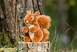 Teddy Hermann 90843 Eichhörnchen 14 cm, Kuscheltier mit idealem Recyclinganteil (Füllmaterial)