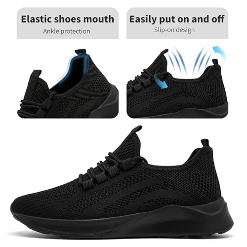 Women's Walking Shoes Slip On Running Sport Sneakers Tennis Workout Gym Lightweight Shoes Non Slip Athletic Fashion Casual Breathable Mesh Travel Shoe4