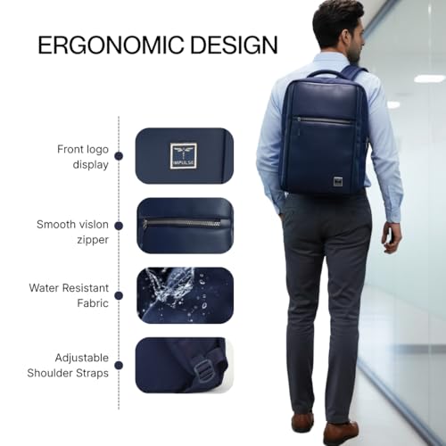 Image of Impulse Laptop Backpack for Men & Women | Water Resistant Office, Travel & College Bag | Fits Up to 15.6?16 Inch Laptop | Business & Work Backpack