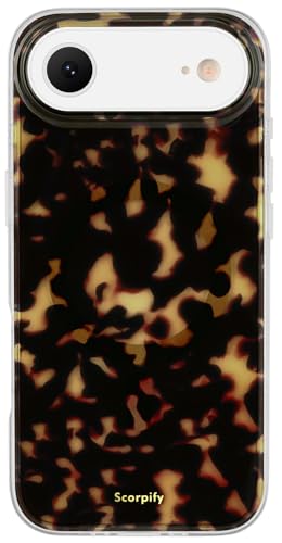 Coque iPhone X MagSafe écaille tortue marron aimantée