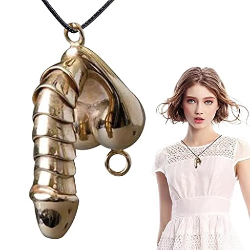 Kasmole Collar Divertido - Collar Modelado Órganos Masculinos, Aleación, Regalos Joyería Divertidos para Hombres y Mujeres | Ya disponible en tu tienda friki favorita! En mundofriki.es!