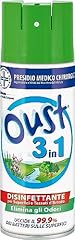 Oust 3 in 1 Deodorante per Ambienti, Elimina Odori, Disinfettante, 400 ml