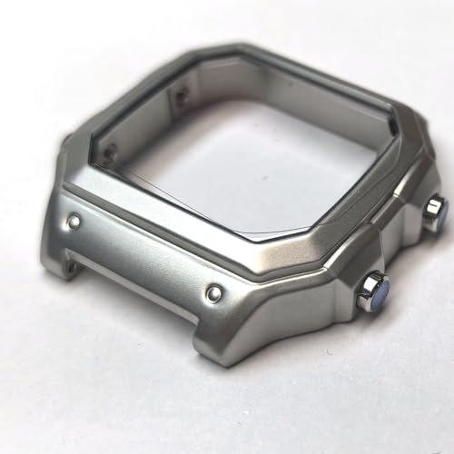 Image of For AE-1200WH Watch Steel Case AE1200 Mod Kit Stainless Steel Watch Metal Case Matte Silver
