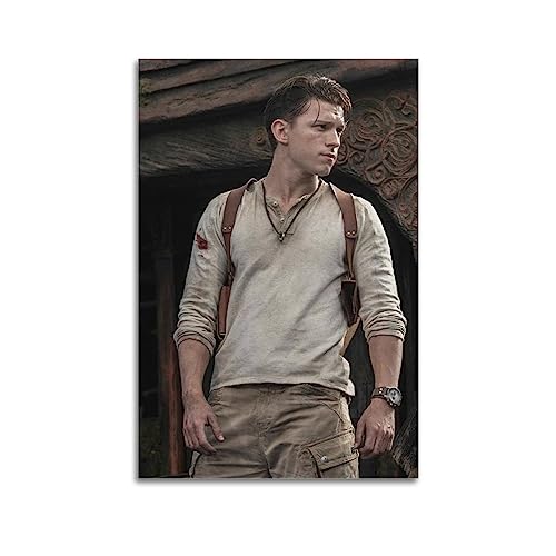 VZRSQZK Póster de actor Tom Holland, pintura decorativa, lienzo, pósteres de pared e impresión artística moderna para decoración de dormitorio familiar, 20 x 30 cm
