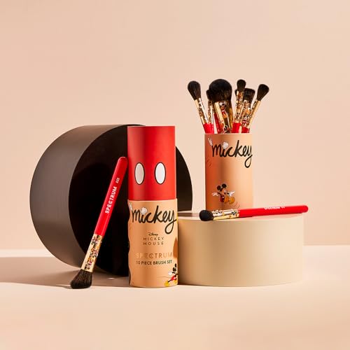 Mickey-Mouse-Make-Up-Brushes-Spectrum-Makeup-Brushes-Set-Including-Face-Eye-and-Eyebrow-Brushes-with-Soft-Synthetic-Bristles-10-Piece-Official-Disney-Makeup-Brush-Set