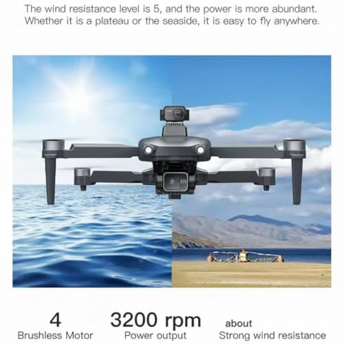 Image of HILLSTAR GPS Drone with 4K UHD Camera & 3-Axis Gimbal, Foldable Brushless Motors, Obstacle Avoidance Sensor, 2.5 KM Long Range, 26 Min Flight per Battery, 2 Batteries, Smart 5G-GPS Auto Return