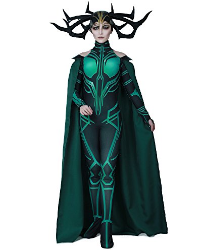 Miccostumes women's hela cosplay costume halloween jumpsuit with …