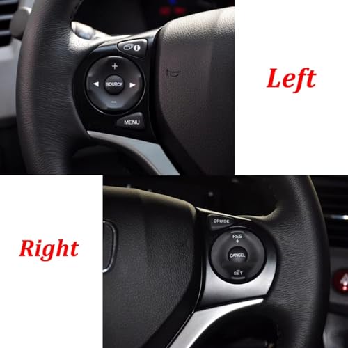 Bouton volant Civic usé : remplacez la commande de commutation audio droite OEM