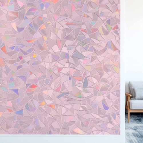 Vinilo Decorativo de Privacidad para Ventana Rosa 45x200 cm miniatura 5
