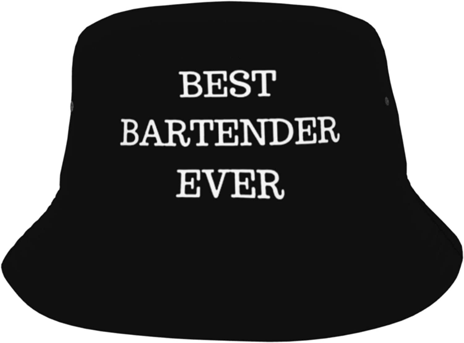 Lsjuee Best Bartender Ever Bucket Caps Men Women Outdoor Leisure Shade Sun Bucket Hat