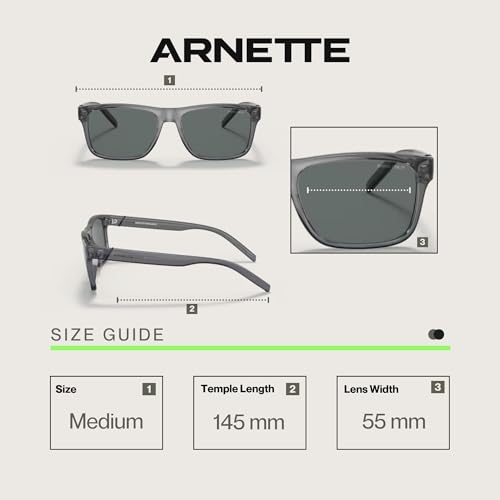 ARNETTE Bandra AN4298 Square Sunglasses for Men +BUNDLE with ACCESSORY EYEWEAR KIT3