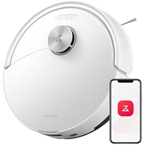roborock Q10 S5 Robot Aspirateur Laveur, 10000 Pa Aspiration, Double Anti-emmêlement, Système VibraRise 2.0, Levage des Serpillères de 8 mm, Navigation PreciSense LiDAR, Évitement d'obstacle