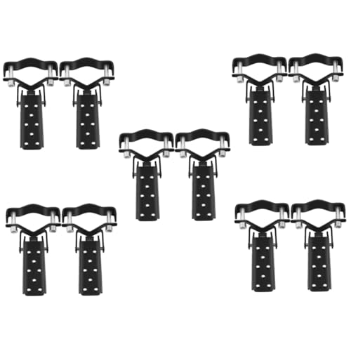 MAGICLULU 5 Pairs Foot Pedal Accessories Cycling Pegs Bikes Seat Bike Pedals Rear Bike Peg Flat Pedals Mountain Bike Bicycle Foot Stands Peg Bike Supplies Black Steel