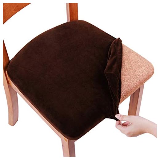 Smiry Velvet Stretch Dining Chair Covers