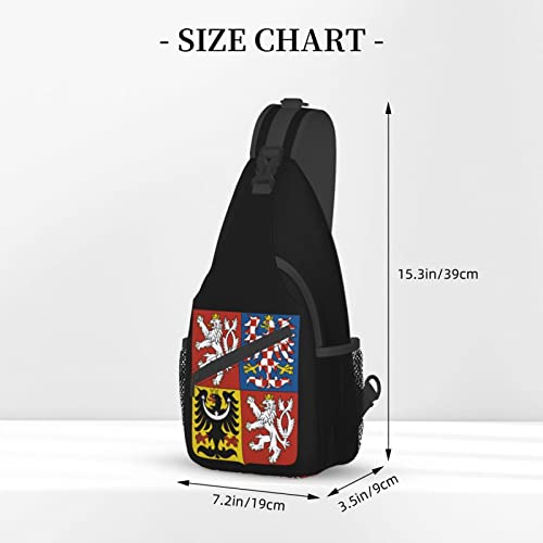 Mochila tipo bandolera con emblema nacional de República Checa miniatura 4