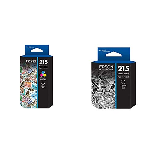 Epson T215120-BCS Multi-Pack Ink Cartridge & T215 Standard-Capacity Black Ink Cartridge