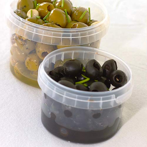 Papstar 40 Bicchieri per Alimenti Sottili, PP 480 ML Ø 11,8 cm · 7 cm Trasparente con Chiusura Originale, riceverete 7 Confezioni da 40 Pezzi (Totale 280 Pezzi)