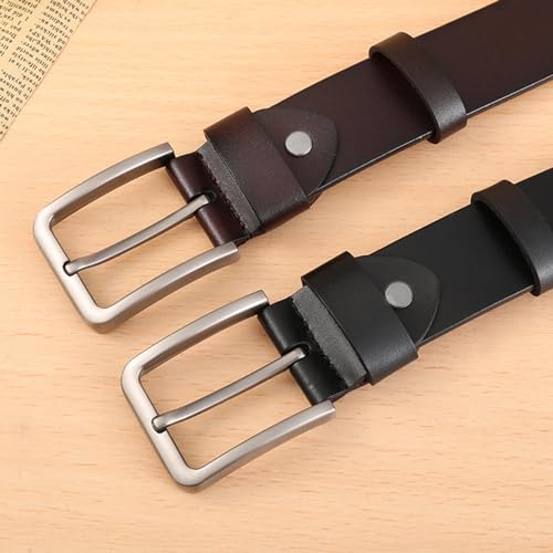 Drawelry Personalized Handmade Leather Men's Belt - Custom Engraved Names Casual Belt Father's Day Gift for Dad Husband4