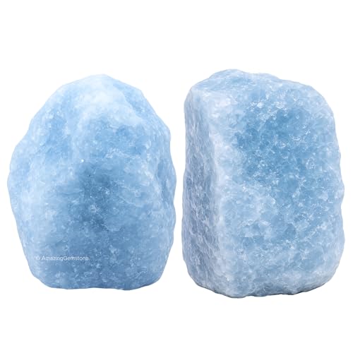 Amazing Gemstone Blue Calcite Crystal for Sleep Raw Crystals and Healing Stones, Natural Rocks for...