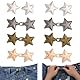 8 Sets Hosen Enger Machen Clip, Stern Hosenbund Enger Machen, Hosenbundspanner, Metallsterne, Einstellbar Stern Knöpfe, Jeansknöpfe Für Lockere Jeanstaillen, Bundspanner Für Hosen, Röcke