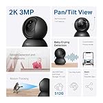 TP-Link-Tapo-2K-PanTilt-Indoor-Security-Camera-for-Baby-Monitor-Pet-Camera-Motion-Detection-Tracking-2-Way-Audio-Cloud-SD-Card-Storage-Works-wAlexa-Google-Home-Black-Tapo-C211