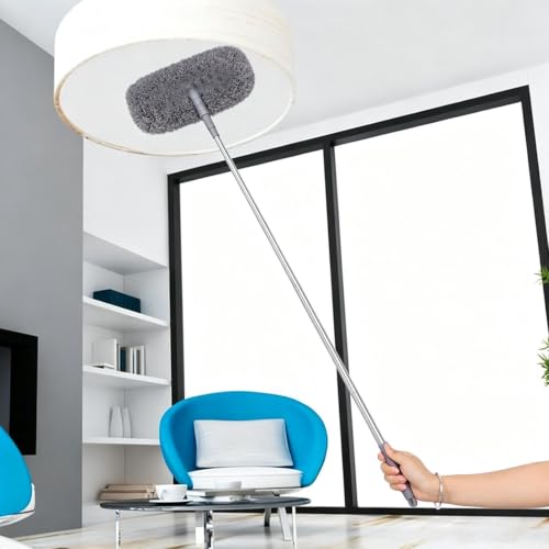 Plumero para ventilador de techo con mango extensible lavable de microfibra 4