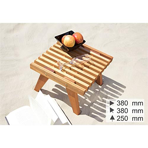 Mesa de Apoio para Espreguiçadeira Eclipse Jatobá - Mão e Formão