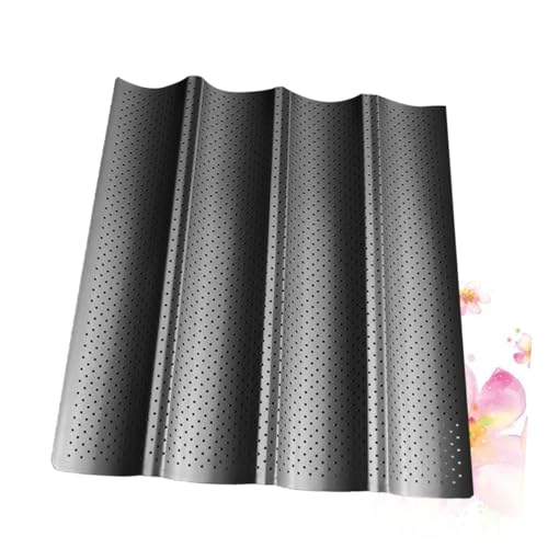 Ciieeo 1pezzi Teglia Da Forno Per Baguette Lunga Antiaderente Con Resistente Al Calore Per Pane Francese e Altri Tipi Per Cucina Domestica